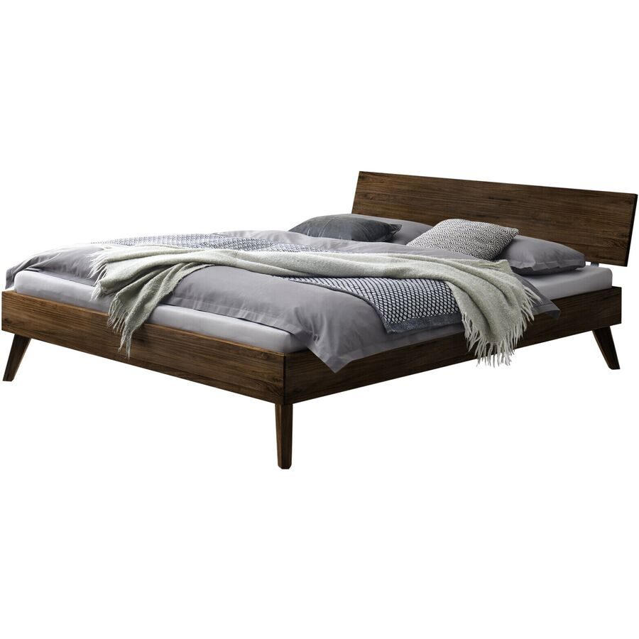 Hasena Bett Kah Braun Holz 180 x 200 cm - Farbe: nussbaumfarbig - Bett