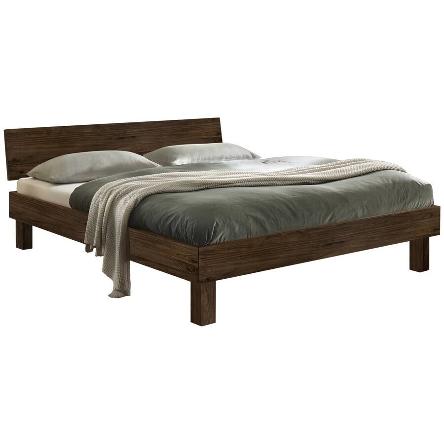 Hasena Bett Corinne Braun Holz 90 x 200 cm - Farbe: nussbaumfarbig - Bett