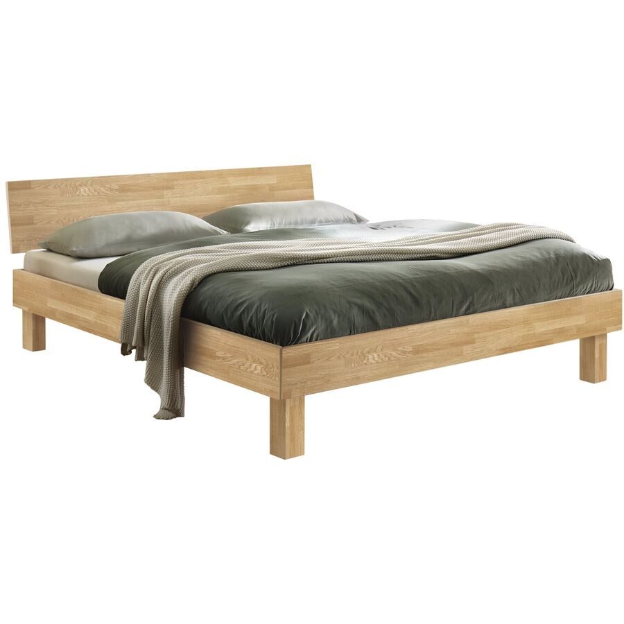 Hasena Bett Corinne Braun Holz 200 x 200 cm - Farbe: eiche - Bett