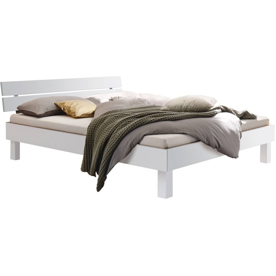 Hasena Bett Francavilla Weiss Holz 120 x 200 cm - Material: MDF - Bett
