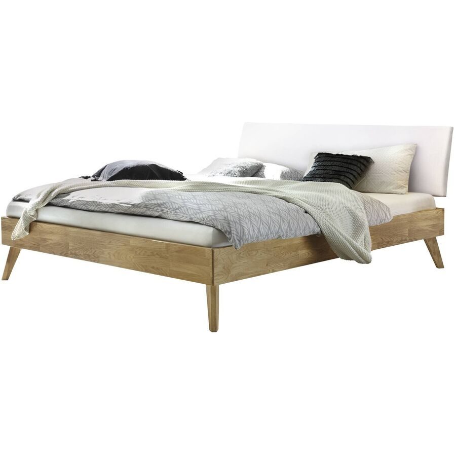 Hasena Bett Luisiana Braun Holz 200 x 200 cm - Farbe: eiche - Bett