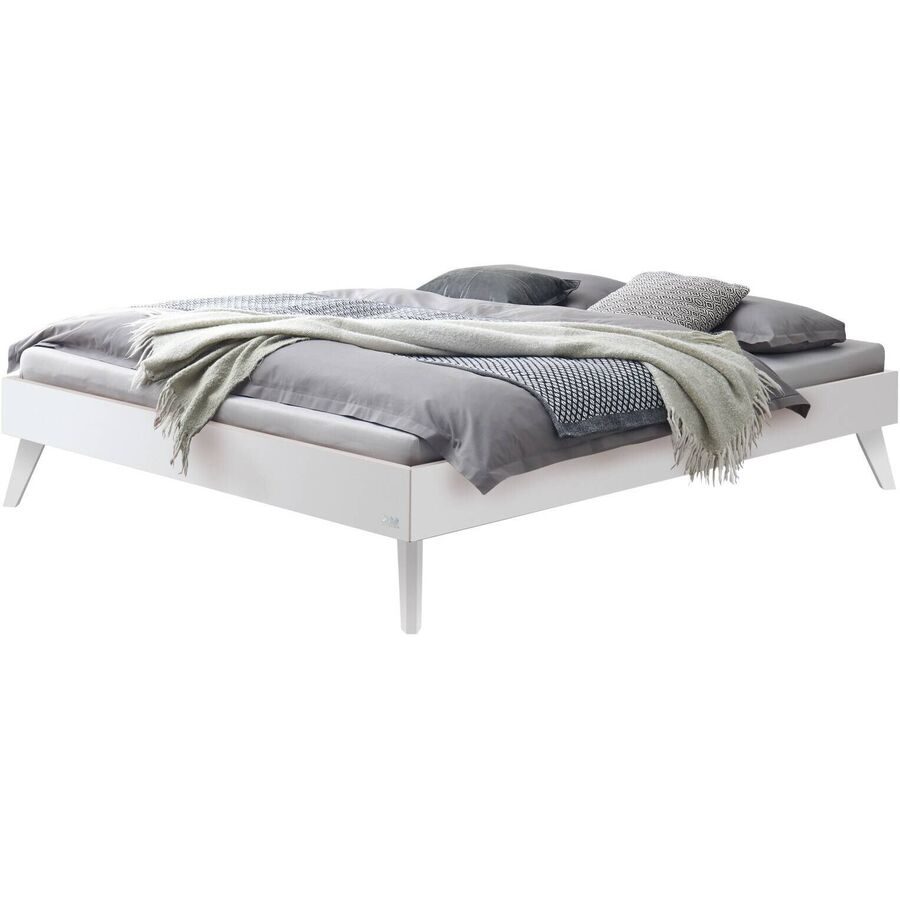Hasena Bett Ivana Weiss Holz 160 x 200 cm - Material: MDF - Bett