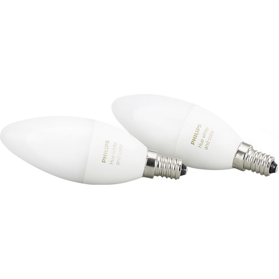 Leuchtmittel Philips Hue Kunststoff E14 4 W - Farbe: Weiss - LED - Lichtfarbe: Warmweiss - Kaltes Tagesweiss - Leuchtmittel- LED Leuchtmittel