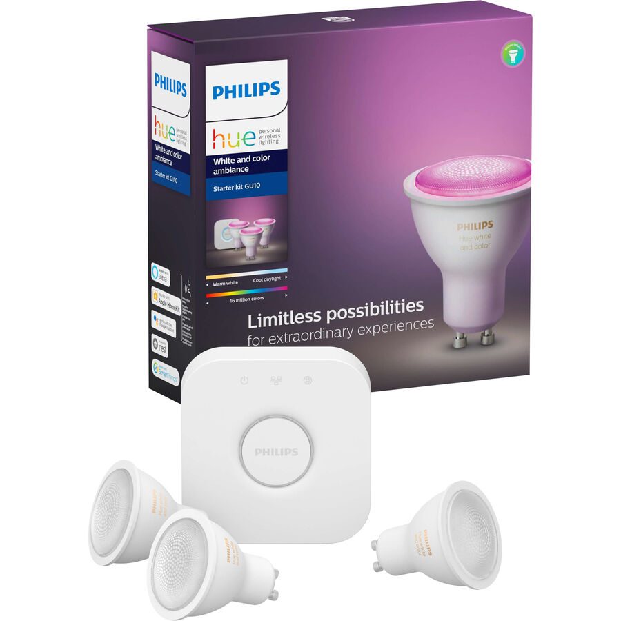 Philips Hue LED-Leuchtmittel 25450300 EEK: E (A - G) HueWCA GU10 RGB