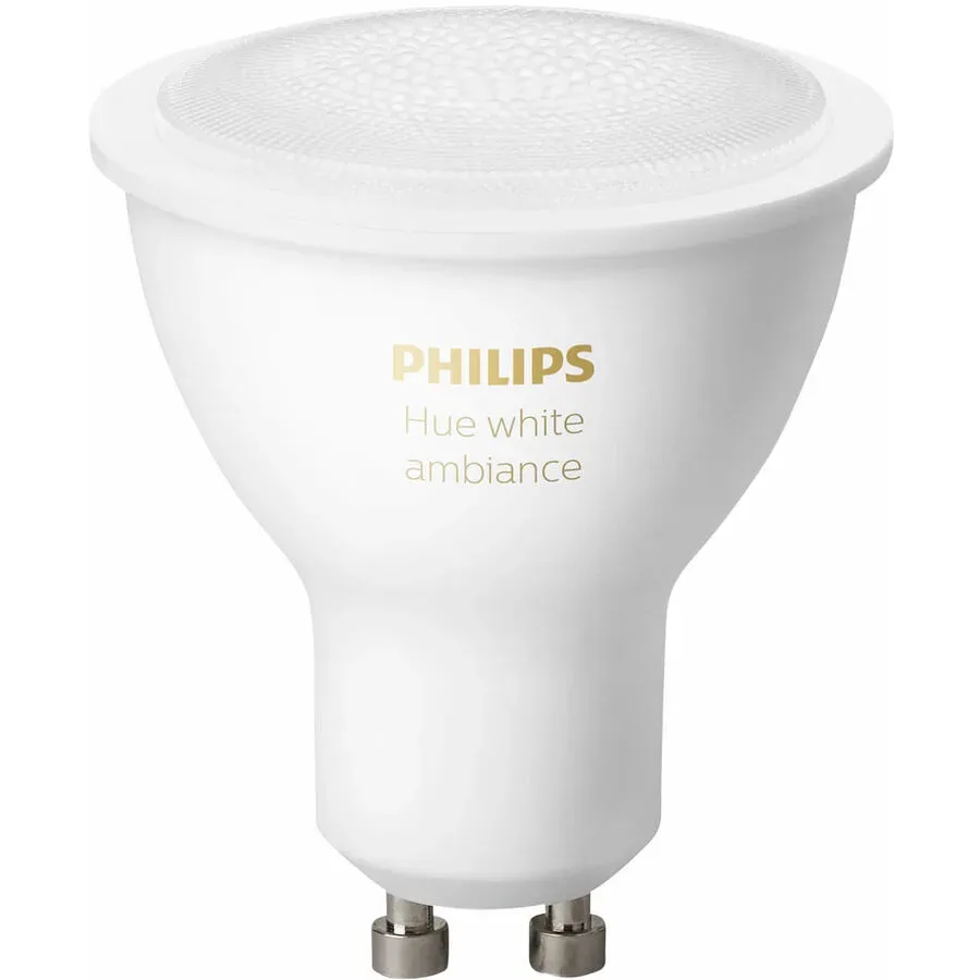 Leuchtmittel Philips Hue Kunststoff GU10 5 W - Farbe: Weiss - LED - Lichtfarbe: Warmweiss - Kaltes Tagesweiss - Leuchtmittel- LED Leuchtmittel