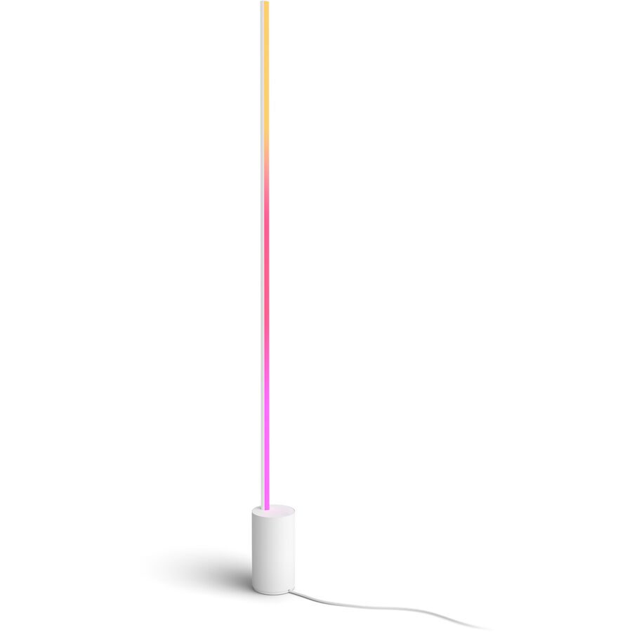 Stehlampe Philips Hue Gradient Signe Aluminium weiss - LED - Lichtfarbe: Warmweiss - Kaltes Tagesweiss - Stehlampe- LED Energiesparlampe
