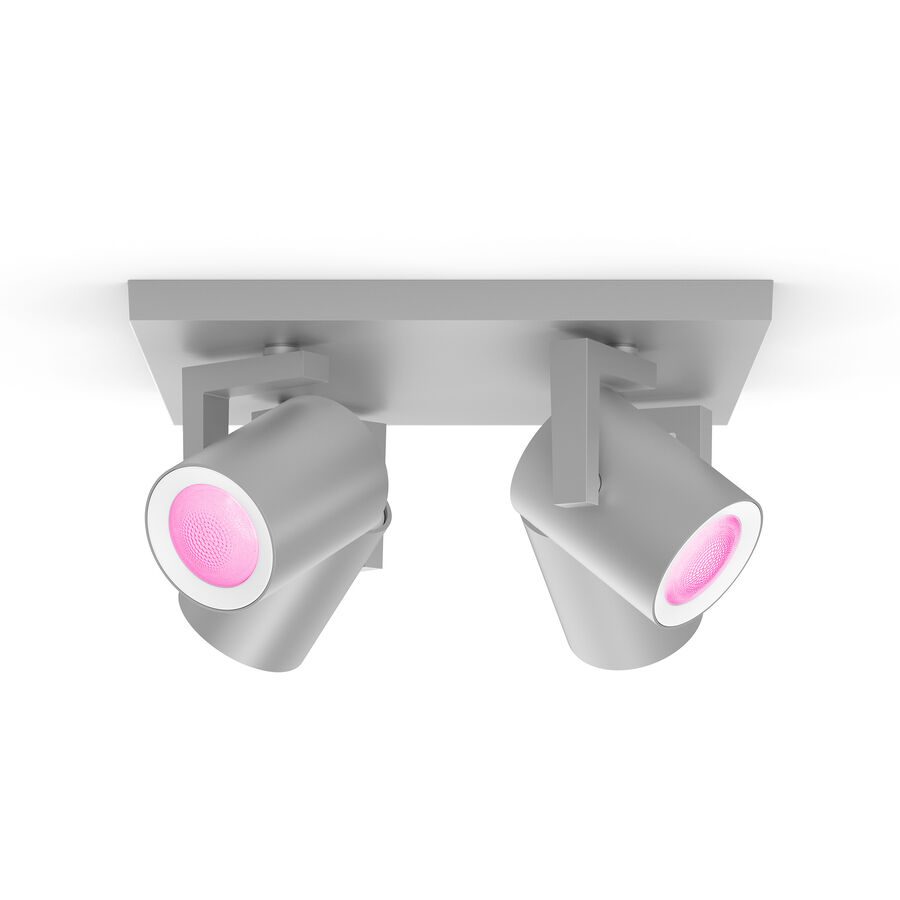 Spot Philips Hue Silber Metall 12.7 cm 24 cm - LED - Lichtfarbe: Warmweiss - Kaltes Tagesweiss - Spot- LED Energiesparlampe
