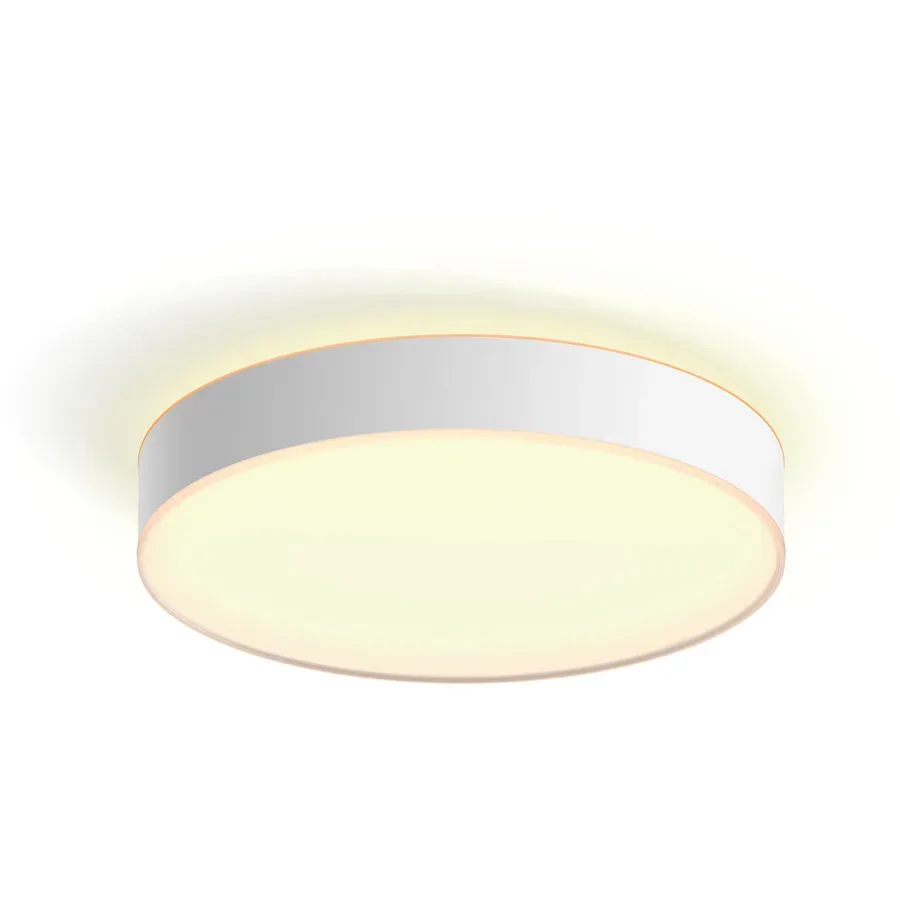 Philips Hue White Amb. Devere Deckenleuchte L weiss inkl. Dimmschalter – Deckenlampe/Wandlampe