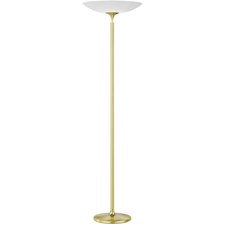 Designer-Stehlampe Bankamp Opera Messing matt dimmbar H 180 cm - LED - Lichtfarbe: Extra warmweiss - Designer-Stehlampe- LED Energiesparlampe