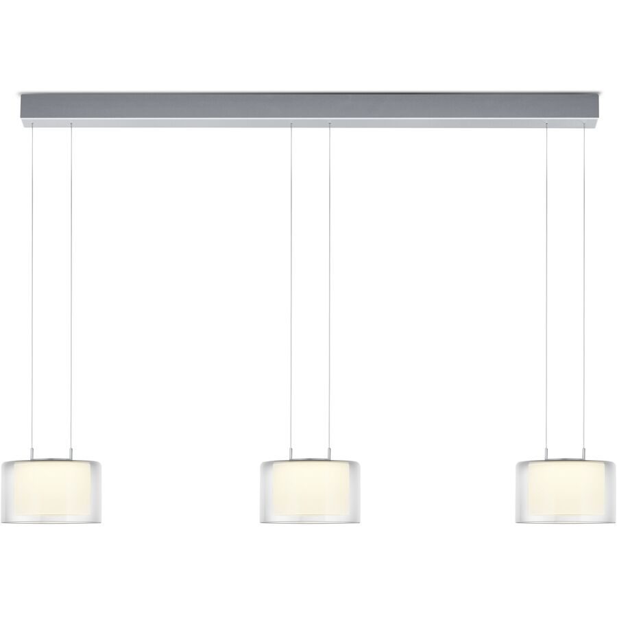 Designer-Pendellampe Bankamp Grace aluminium eloxiert - LED - Lichtfarbe: Extra warmweiss - Designer-Pendellampe- LED Energiesparlampe