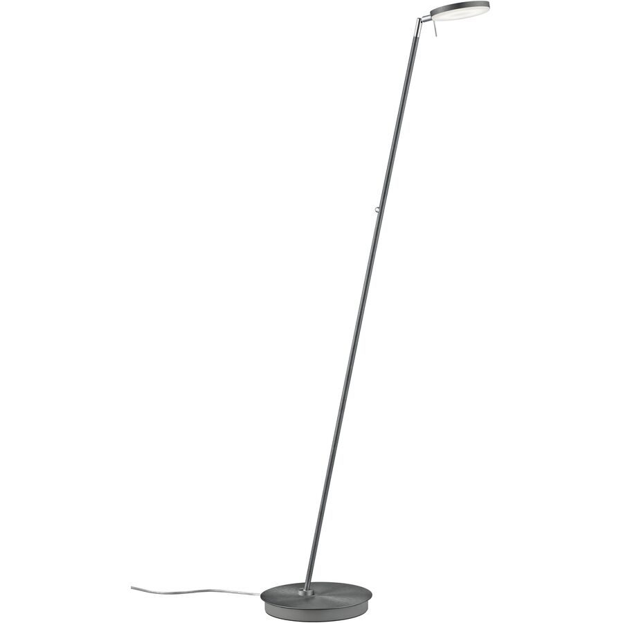 Leselampe Omega Grau Metall 27 cm 140 cm - Farbe: anthrazit - LED - Lichtfarbe: Warmweiss - Leselampe- LED Energiesparlampe