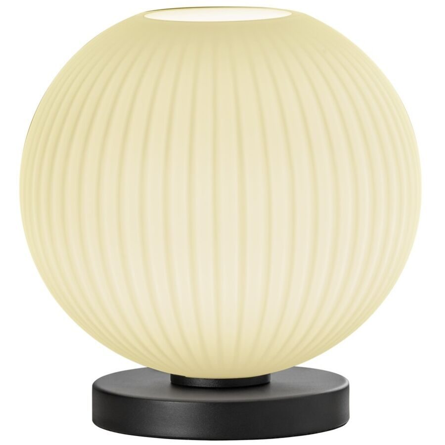 Tischlampe Loft Schwarz/Weiss Metall 25 cm 25 cm - Tischlampe