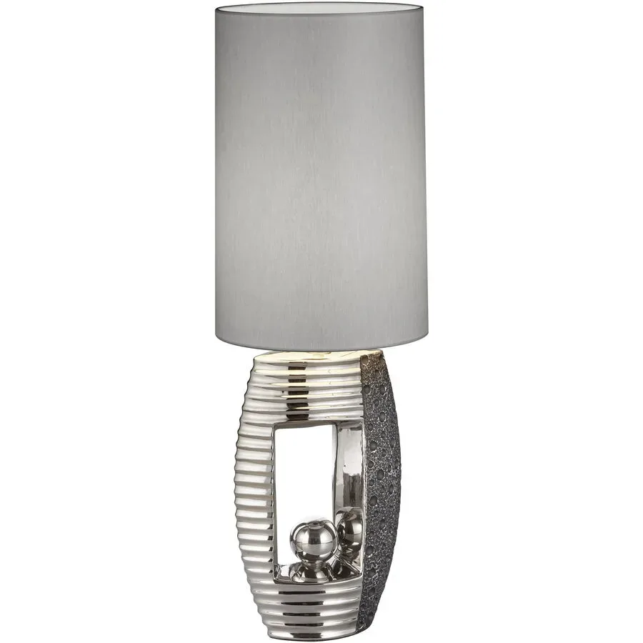 Tischlampe Mia Silber Chrom 22 cm 69 cm - Tischlampe
