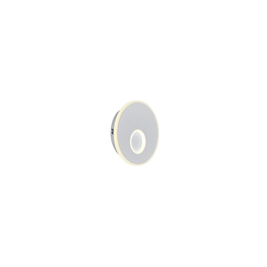 Wandlampe Mars Weiss Metall 18 cm 4 cm - LED - Lichtfarbe: Extra warmweiss - Wandlampe- LED Energiesparlampe