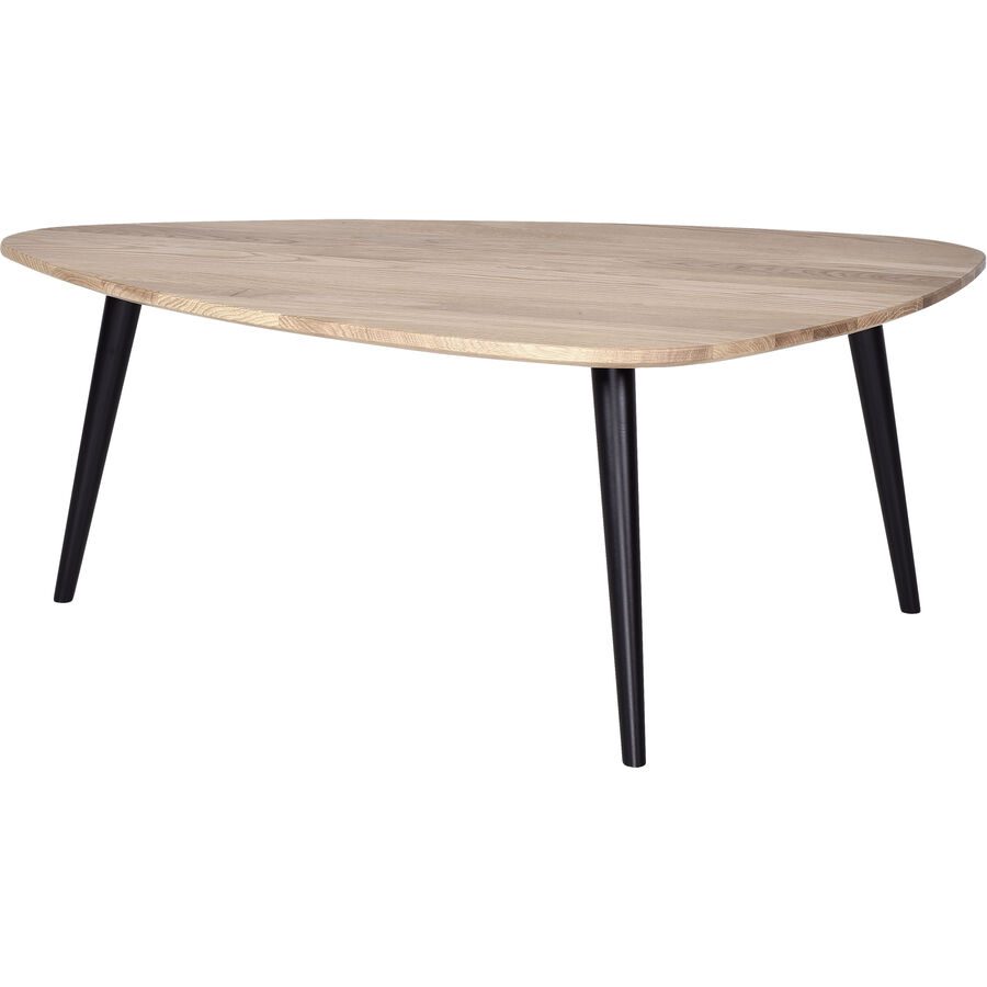 Salontisch Forlan II Braun/Schwarz Holz/MDF 110 cm - Farbe: natur, schwarz - Material: Eiche, MDF - Salontisch