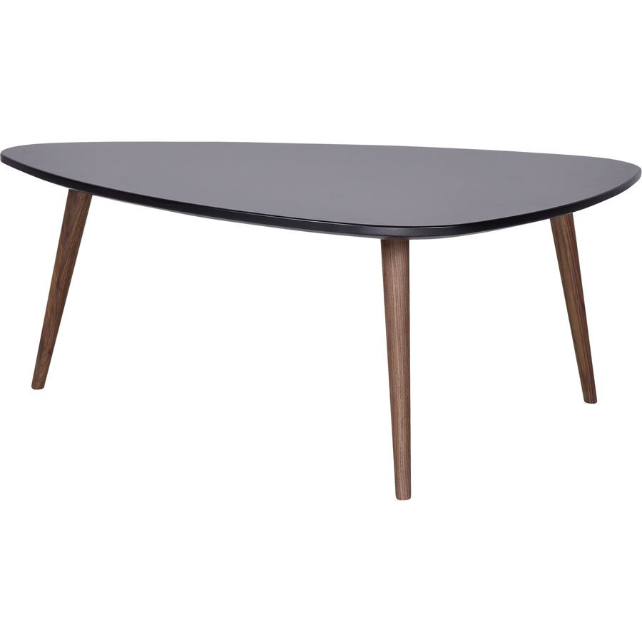 Salontisch Forlan II Schwarz MDF/Holz 90 cm - Material: MDF, Nussbaum - Salontisch