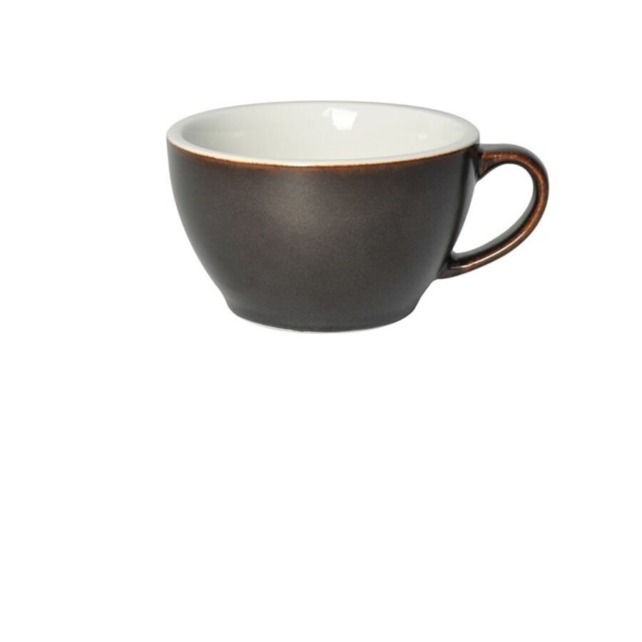 Diverse Cappuccinotasse Eggi Grau Porzellan 0.25 l - Farbe: anthrazit - Cappuccinotasse