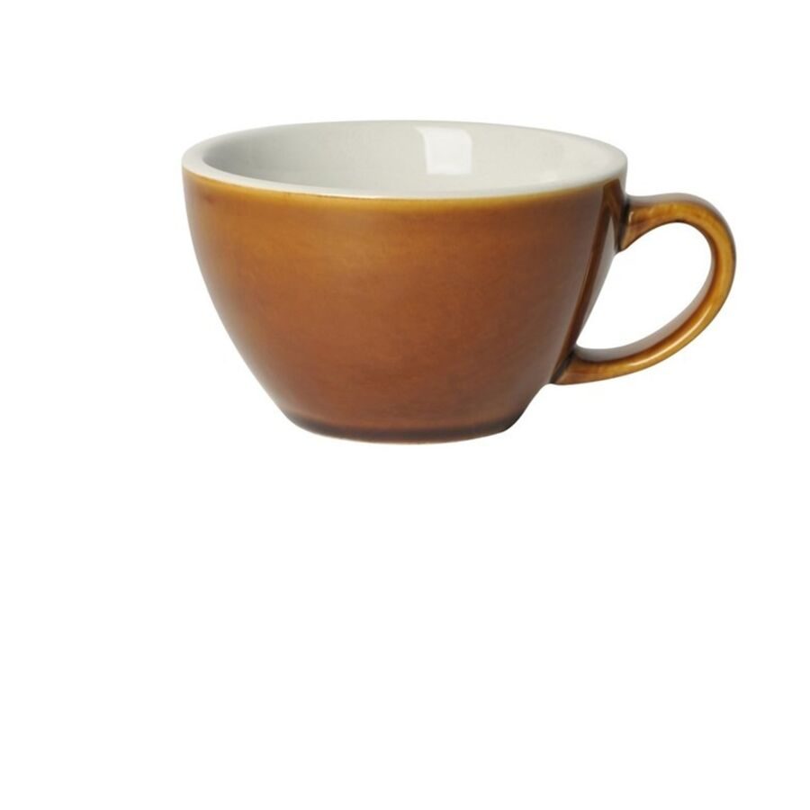 Diverse Café-Latte-Tasse Eggi Braun Porzellan 0.3 l - Farbe: Caramel - Café-Latte-Tasse