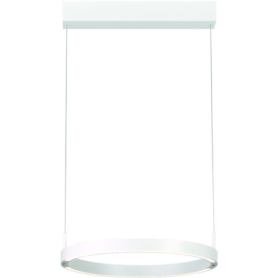 Bopp Pendellampe Float Weiss Aluminium 40 cm 150 cm - LED - Lichtfarbe: Extra warmweiss - Tageslichtweiss - Pendellampe- LED Energiesparlampe