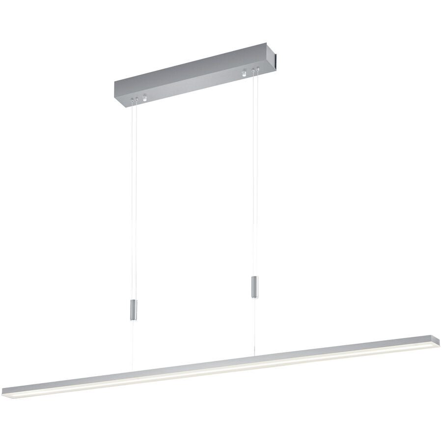 Bopp Pendellampe Baseline Silber Aluminium 5.5 cm 160 cm - Farbe: Aluminium geschliffen - LED - Lichtfarbe: Extra warmweiss - Helles Neutralweiss -