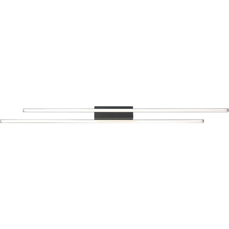Bopp Deckenlampe Delta Schwarz Aluminium 11.5 cm 6.5 cm - LED - Lichtfarbe: Extra warmweiss - Kaltes Tagesweiss - Deckenlampe- LED Energiesparlampe