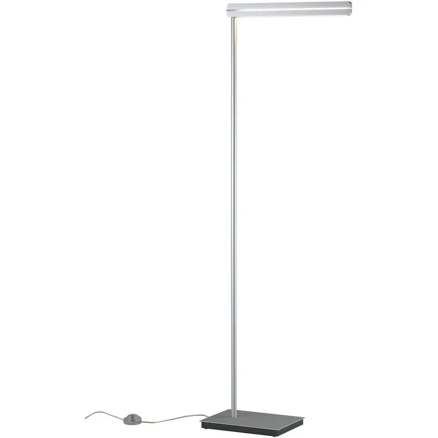 Bopp Stehlampe Switch Silber Aluminium 150 cm - Farbe: Aluminium eloxiert - LED - Lichtfarbe: Extra warmweiss - Tageslichtweiss - Stehlampe- LED