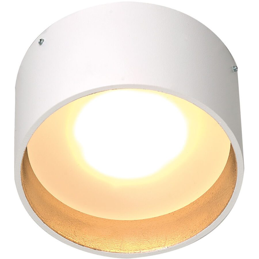 Bopp Dekorring One Weiss/Braun/Grau Aluminium 10 cm 6 cm - Farbe: weiss/taupe - LED - Dekorring- LED Energiesparlampe