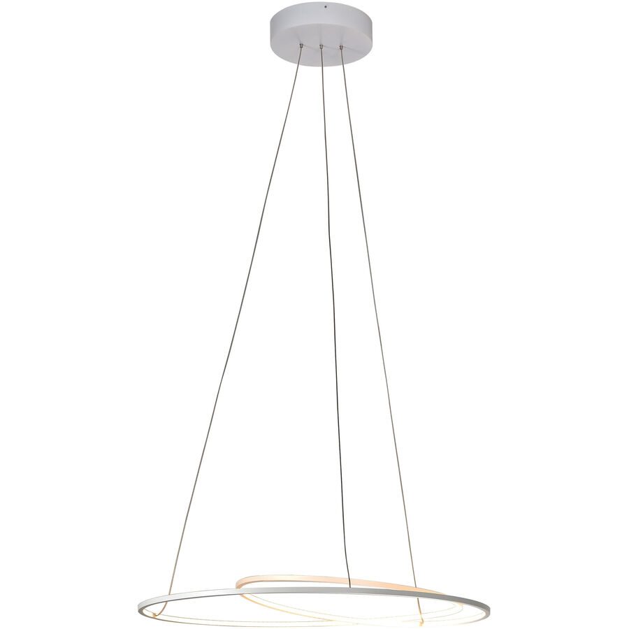 Bopp Pendellampe At Weiss Aluminium 70 cm 140 cm Ausziehbar/Drehbar - LED - Lichtfarbe: Extra warmweiss - Pendellampe- LED Energiesparlampe