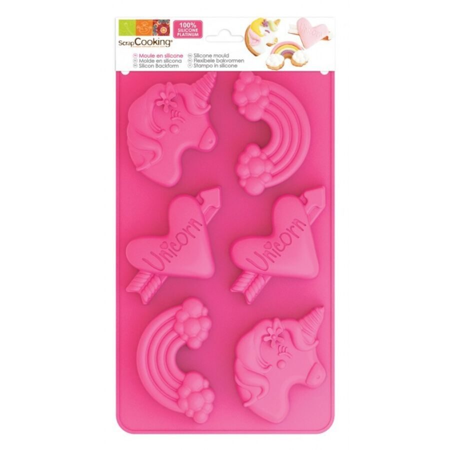 Scrap Cooking Back-/Auflaufform ScrapCooking Magenta Silikon 35.5 cm 17.5 cm - Farbe: pink - Back-/Auflaufform
