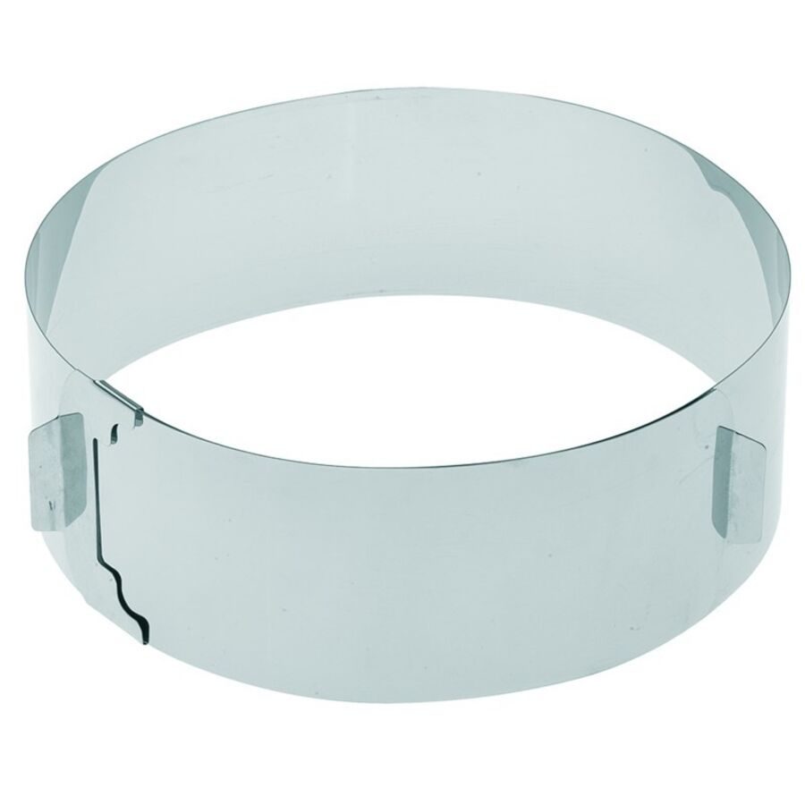 Westmark Tortenring Classic verstellbar; 30x8.5 cm (ØxH); silber; rund