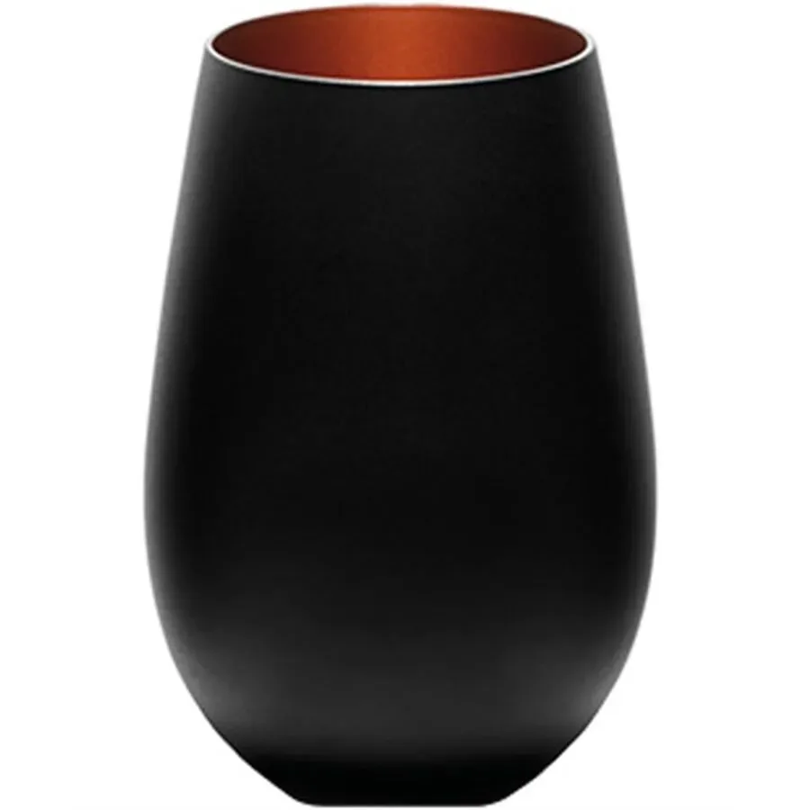 6er Set Elements Becher 465ml schwarz/bronze