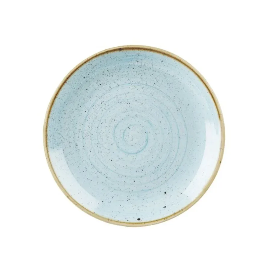 Churchill Teller flach Stonecast Duck Egg Coupe; 28.8 cm (Ø); hellblau/braun; rund; 12 Stück / Pack