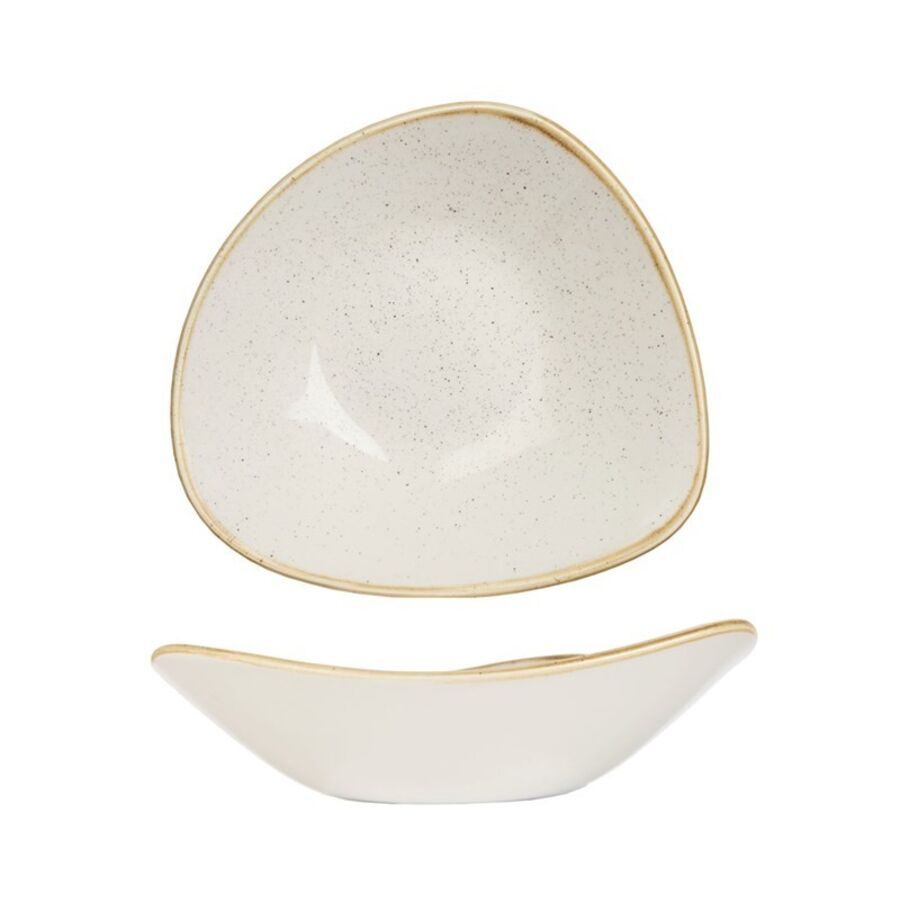 Churchill Bowl Stonecast Barley White dreieckig; 600 ml, 23.5 cm (B); weiss/braun; dreieckig; 12 Stück / Pack