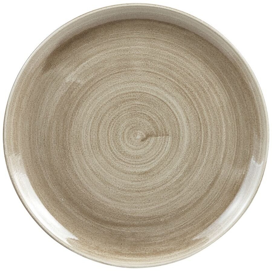 Churchill Teller flach Stonecast Braun/Grau Porzellan 32.4 cm - Farbe: taupe - Teller flach