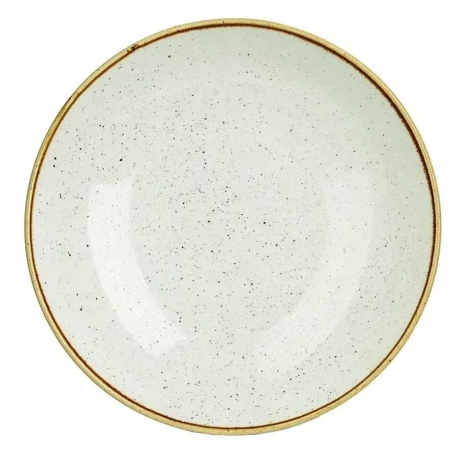 Churchill Teller tief Stonecast Barley White Coupe; 2400 ml, 31x4.4 cm (ØxH); weiss/braun; rund; 6 Stück / Pack