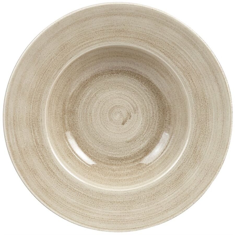 Churchill Teller tief Stonecast Braun/Grau Porzellan 28 cm - Farbe: taupe - Teller tief