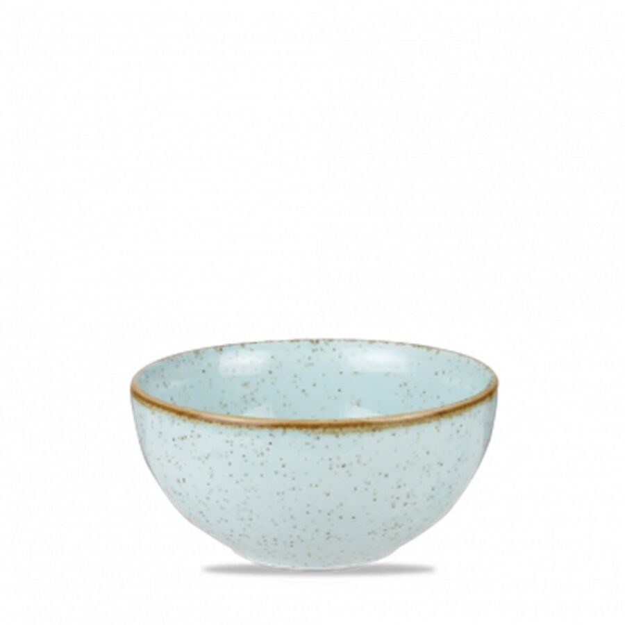 Churchill Bowl Stonecast Duck Egg Suppe; 470 ml, 13.2x6.3 cm (ØxH); hellblau/braun; rund; 12 Stück / Pack