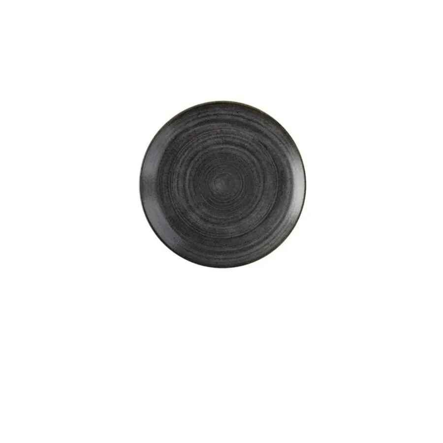 Stonecast Raw Black Coupe Teller 26cm