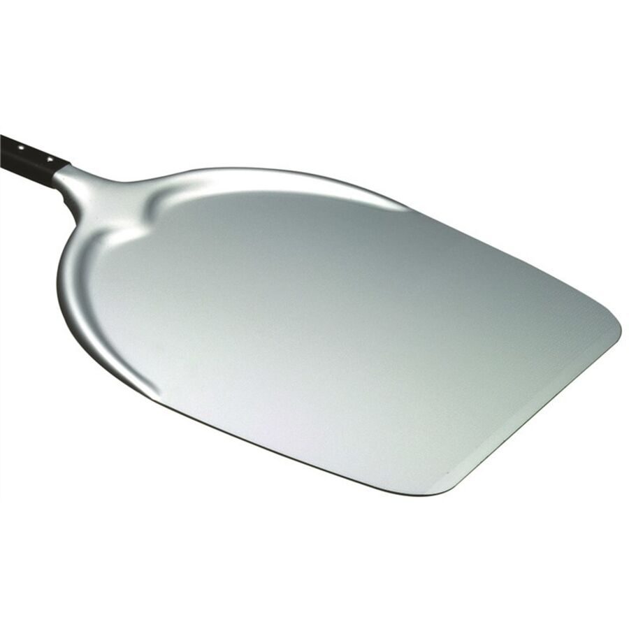 Pizzaschieber Piazza Edelstahl/Schwarz/Braun Aluminium 5 cm - Farbe: Edelstahl, Schwarz, Braun - Pizzaschieber