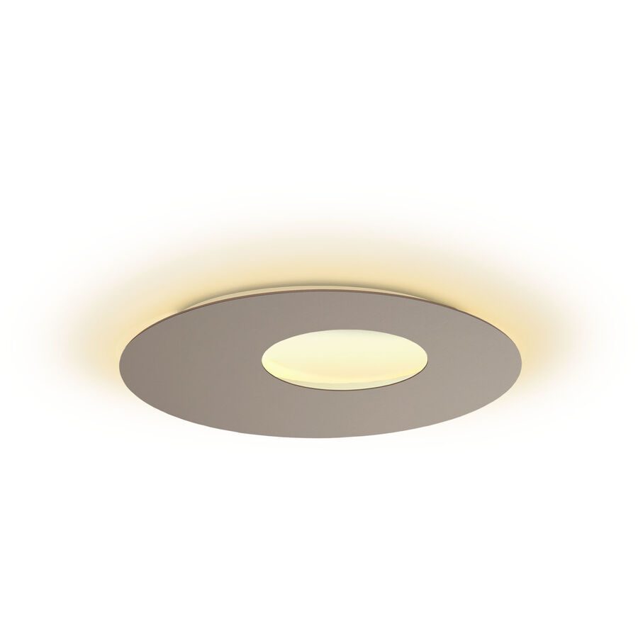 Escale Deckenlampe Blade Braun/Grau Aluminium 59 cm 3.5 cm - Farbe: taupe - LED - Lichtfarbe: Extra warmweiss - Deckenlampe- LED Energiesparlampe