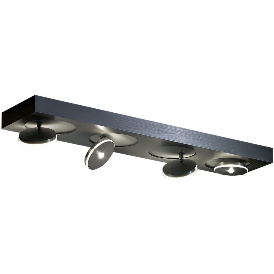 Escale Spot Spot it Grau Aluminium 20 cm 5 cm - Farbe: anthrazit - LED - Lichtfarbe: Extra warmweiss - Spot- LED Energiesparlampe