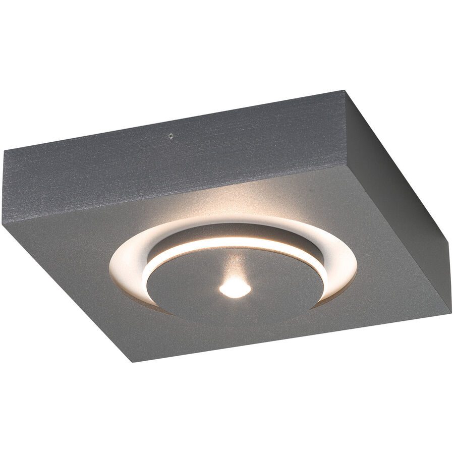 Escale Spot Spot it Grau Aluminium 20 cm 5 cm - Farbe: anthrazit - LED - Lichtfarbe: Extra warmweiss - Spot- LED Energiesparlampe