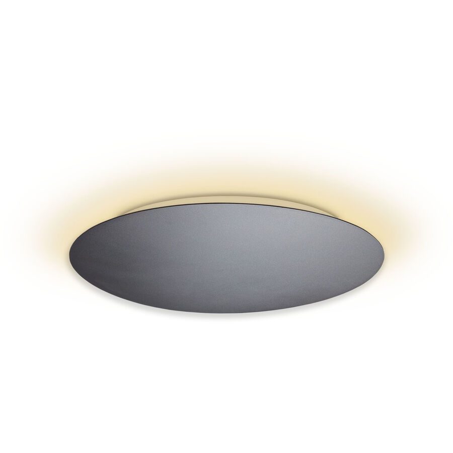 Escale Deckenlampe Blade Grau Aluminium 79 cm 3.5 cm - Farbe: anthrazit - LED - Lichtfarbe: Extra warmweiss - Deckenlampe- LED Energiesparlampe