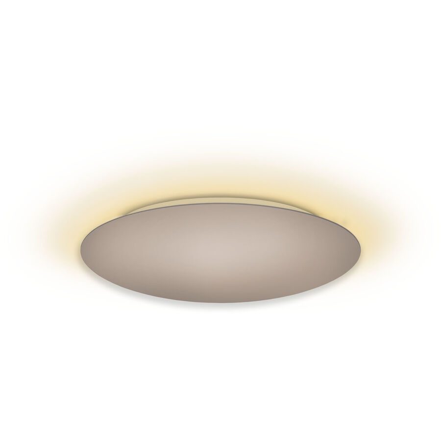 Escale Deckenlampe Blade Braun/Grau Aluminium 59 cm 3.5 cm - Farbe: taupe - LED - Lichtfarbe: Extra warmweiss - Deckenlampe- LED Energiesparlampe