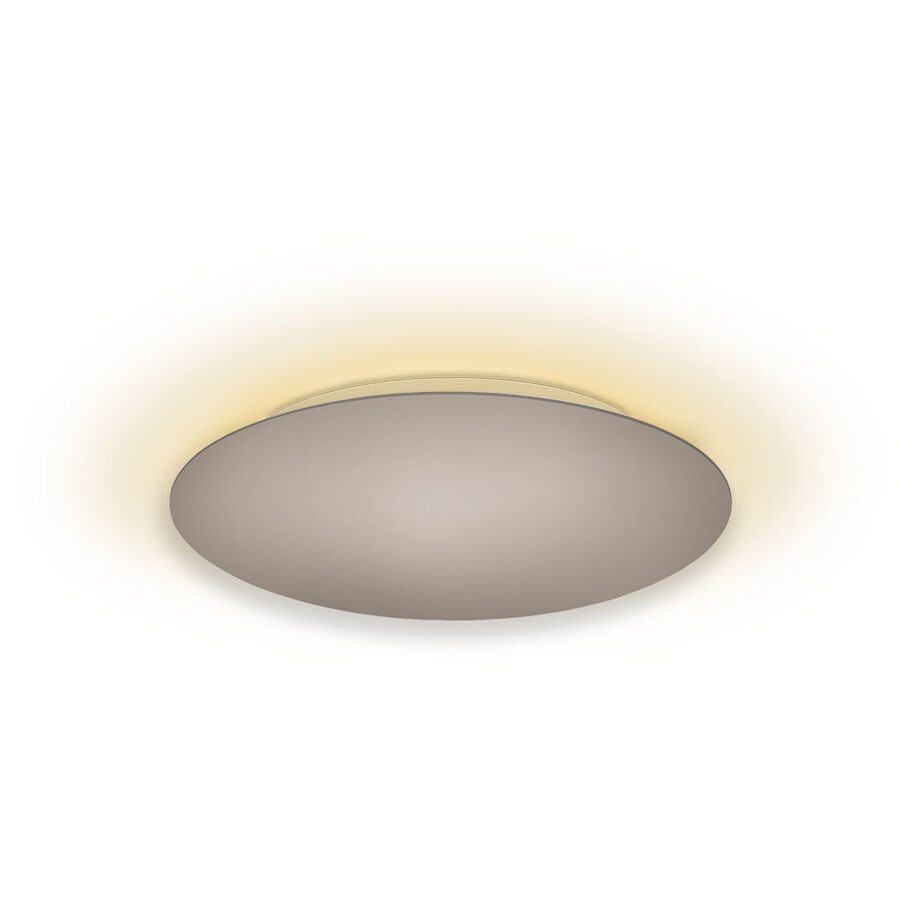 Escale Deckenlampe Blade Braun/Grau Aluminium 34 cm 3.5 cm - Farbe: taupe - LED - Lichtfarbe: Extra warmweiss - Deckenlampe- LED Energiesparlampe
