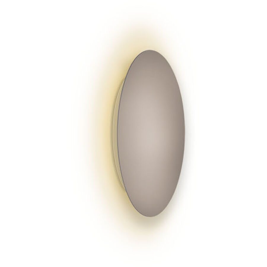 Escale Deckenlampe Blade Braun/Grau Aluminium 18 cm 3.5 cm - Farbe: taupe - LED - Lichtfarbe: Extra warmweiss - Deckenlampe- LED Energiesparlampe