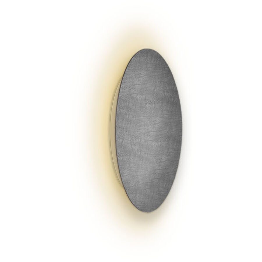 Escale Deckenlampe Blade Grau Aluminium 18 cm 3.5 cm - Farbe: betongrau - LED - Lichtfarbe: Extra warmweiss - Deckenlampe- LED Energiesparlampe