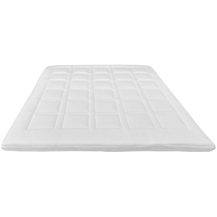 Modular Topper Jana Weiss Polyester/Schaumstoff 180 x 200 cm 8 cm - Material: Stretchbezug, Bezug 100% Polyester, Kaltschaumkern, Dacron-Polsterung -