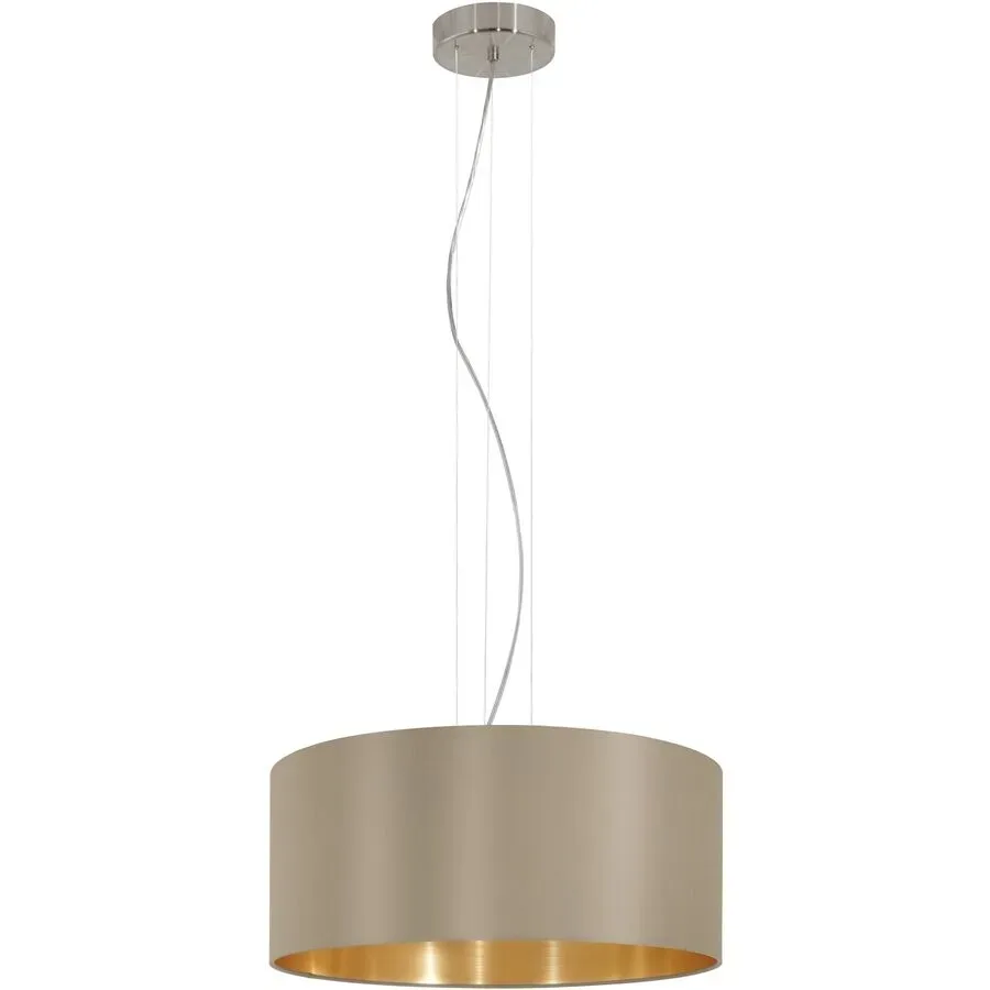 Eglo Pendellampe Maserlo Nickel-matt B 53 cm