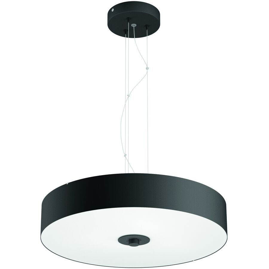 Pendellampe Philips Hue Schwarz Kunststoff 46.6 cm 18 cm - LED - Lichtfarbe: Warmweiss - Kaltes Tagesweiss - Pendellampe- LED Energiesparlampe